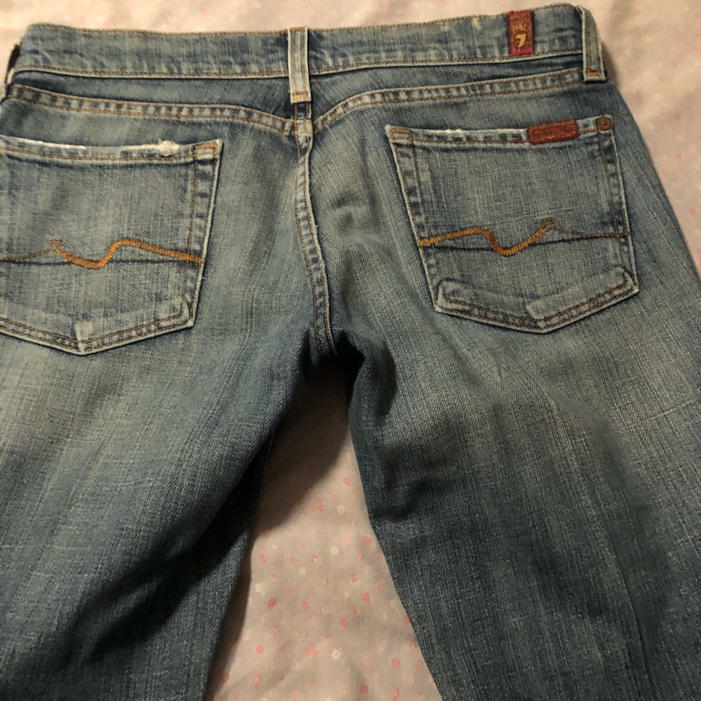7fam light blue 27x32” boot cut